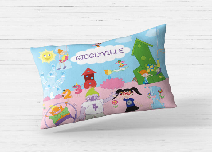 Gigglyville Pillowcase